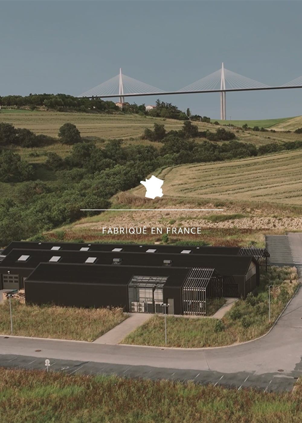L'atelier de Bleu de Chauffe vue en drone