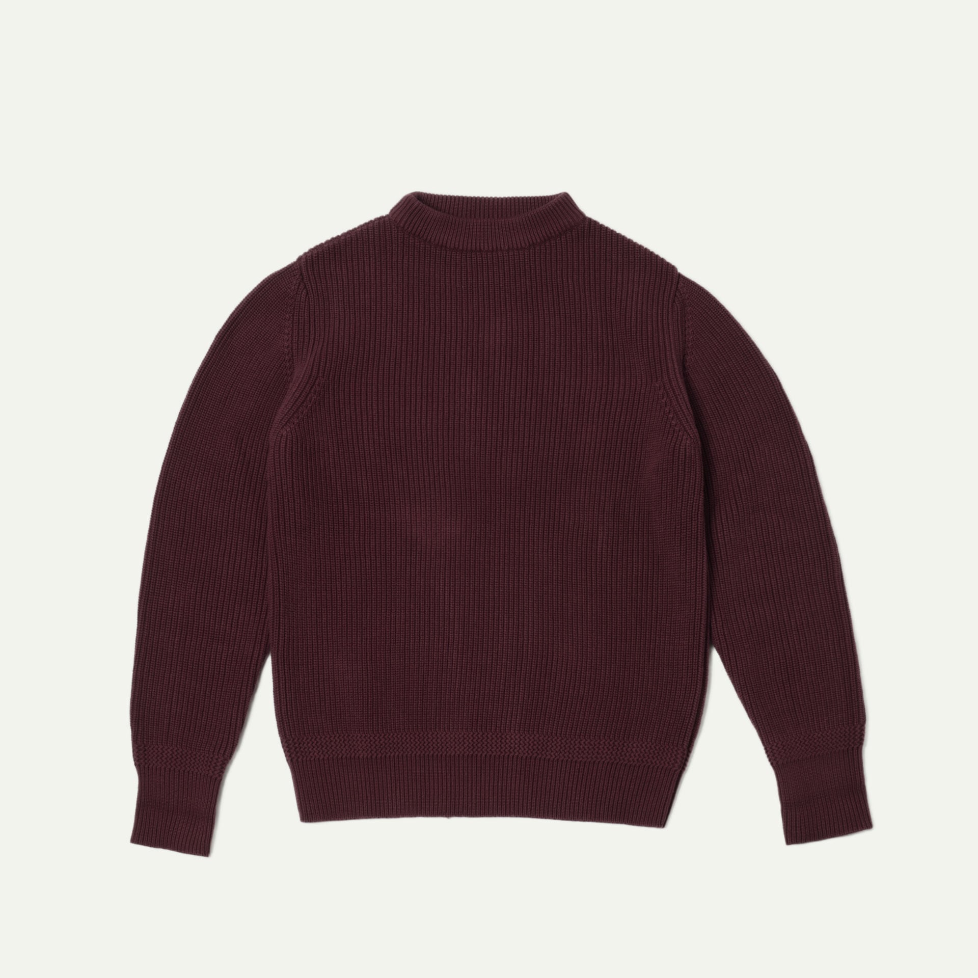 Pull homme made in France coloris Bordeaux